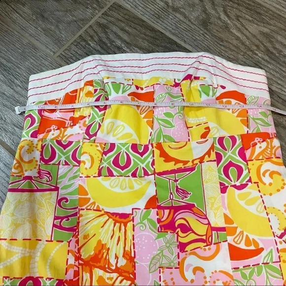 Lilly Pulitzer Happiest Hour print Strapless shift dress floral  Women’s size 4 - Picture 4 of 9